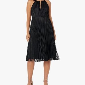 Elegant Black Halter Dress